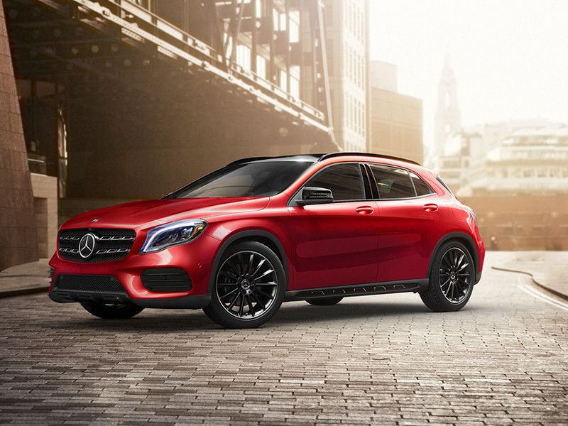 2020 Mercedes Benz GLA 250 red driving ・  Photo by Mercedes-Benz 