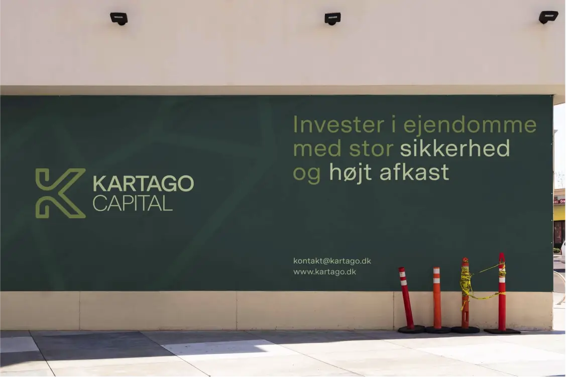 Playful typography reflecting Kartago's brand voice