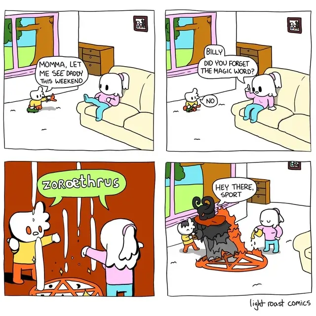 Panel 1: nullPanel 2: nullPanel 3: nullPanel 4: nullThis is the end of the comic.