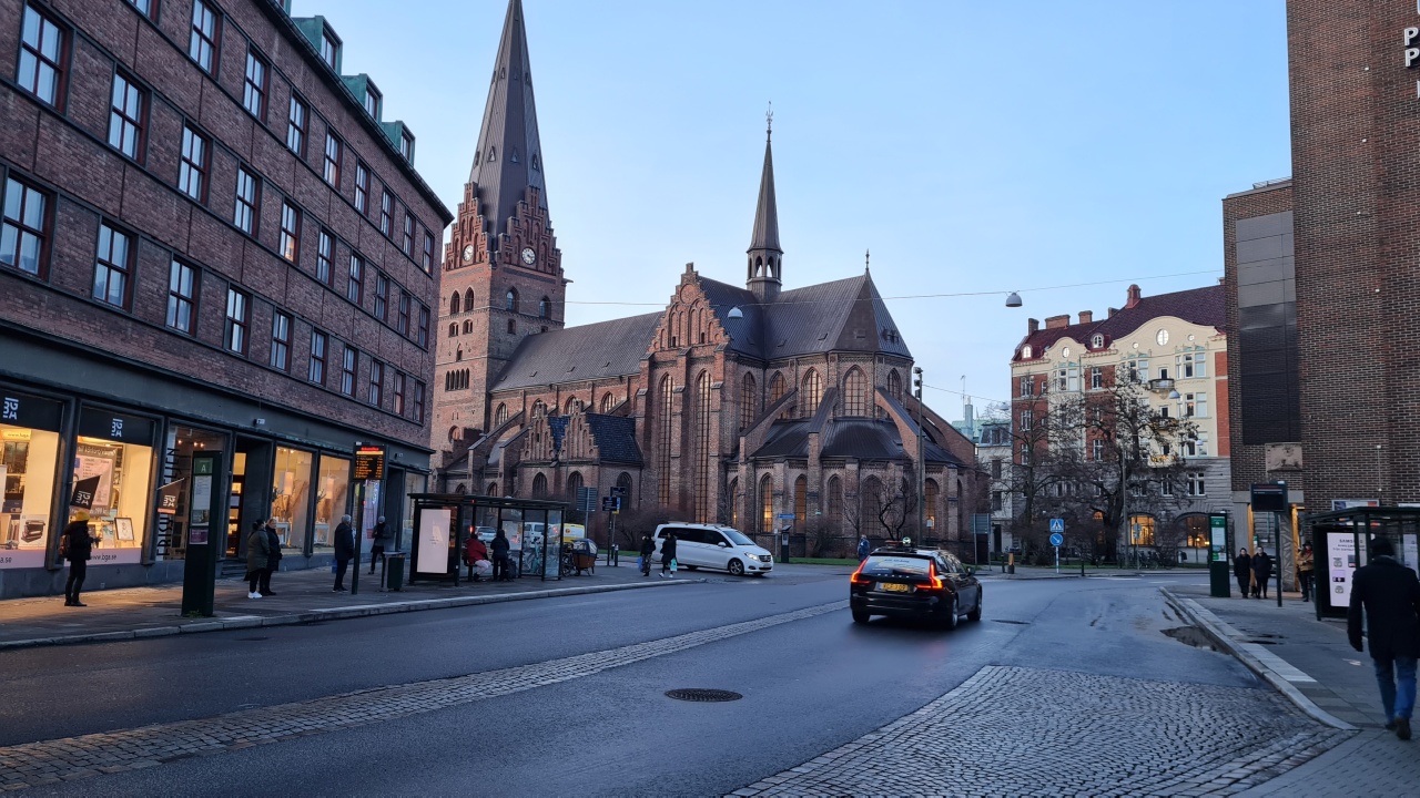 Malmö şehrinden manzaralar. 