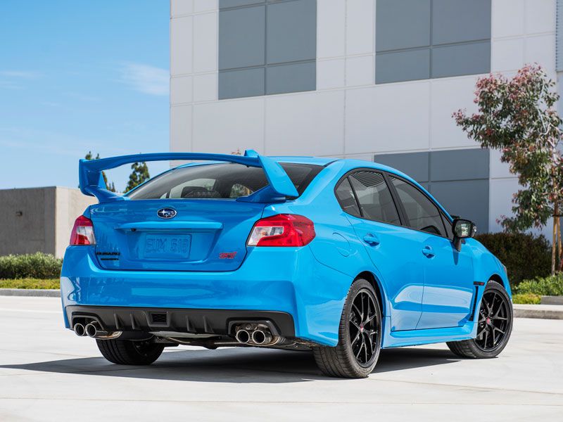 2016 Subaru WRX STI rear view ・  Photo by Subaru 