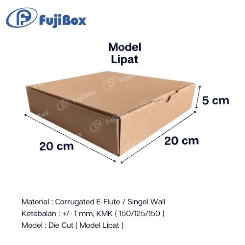 FUJIBOX DUS KARTON | CORRUGATED 20 x 20 x 5 | DUS KOTAK PIZZA