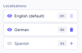 Add Localizations