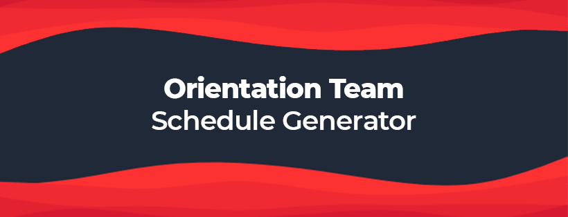 O-Team Schedule Generator