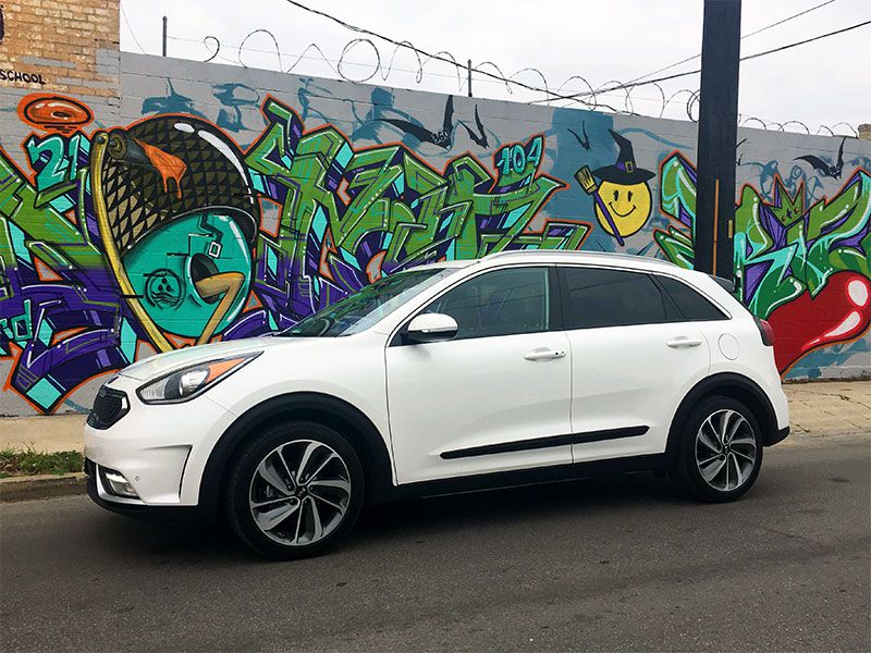 2017 Kia Niro exterior front angle by Carrie Kim ・  Photo by Carrie Kim