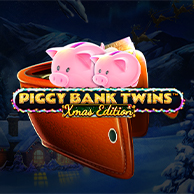 Piggy Bank Twins Xmas