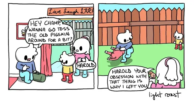 Panel 1: nullPanel 2: nullThis is the end of the comic.