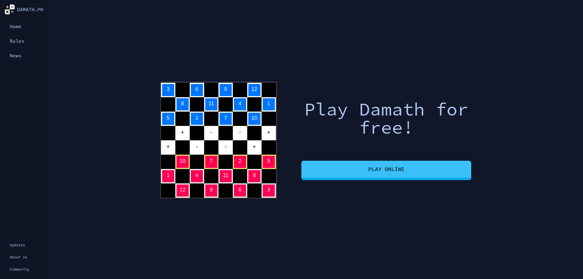 New Damath Website