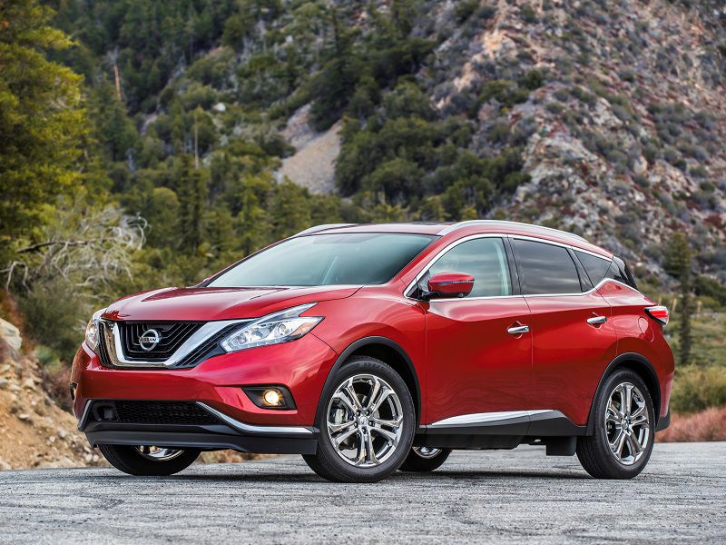 2018 Nissan Murano Red Parked Front Quarter ・  Photo by Nissan 