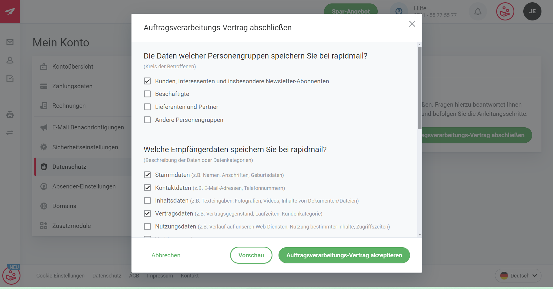 rapidmail_AV-Vertrag laut DSGVO im Konto abschließen.png