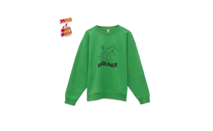 MAG x Jans: Sweater Dansen Dansen Lime-Green