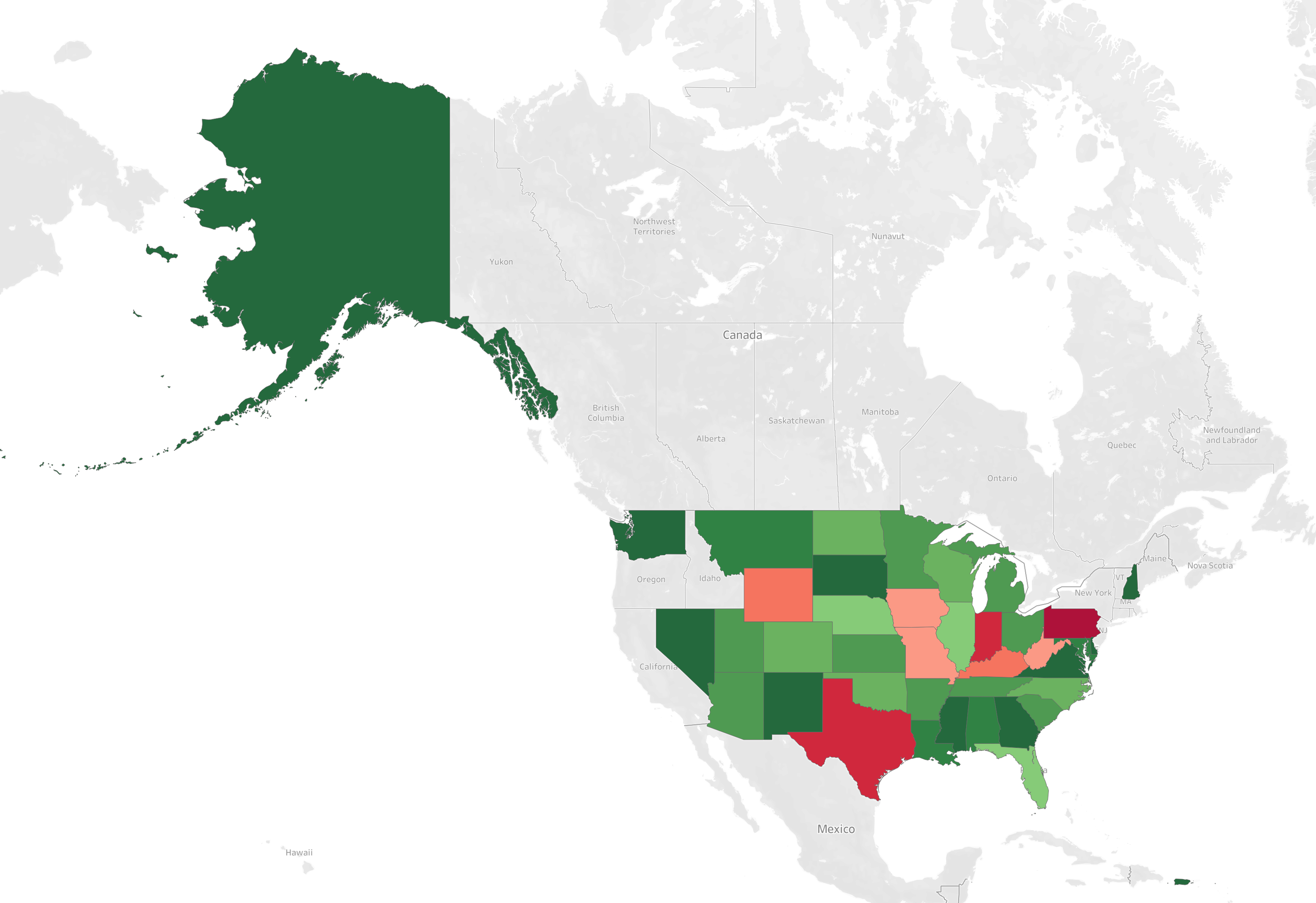 Geographic map with Tableau