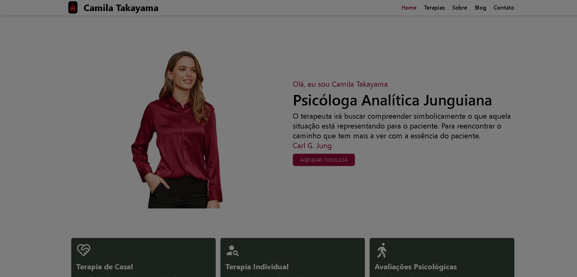 Thumbnail do projeto Site psicologa