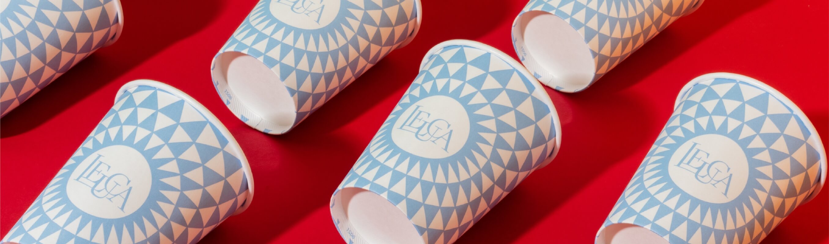 branded coffee cups for Leuca