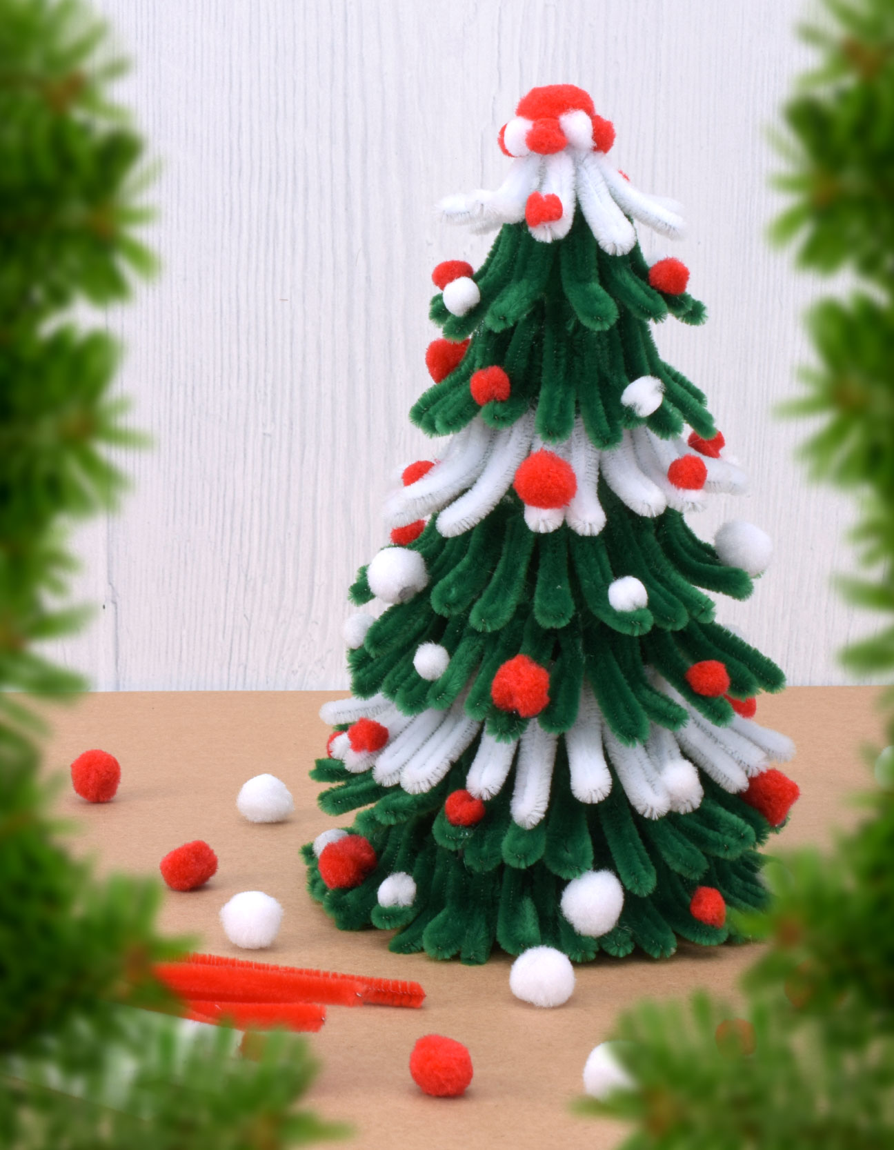 Albero di Natale con Fil di Ciniglia - Thumbnail