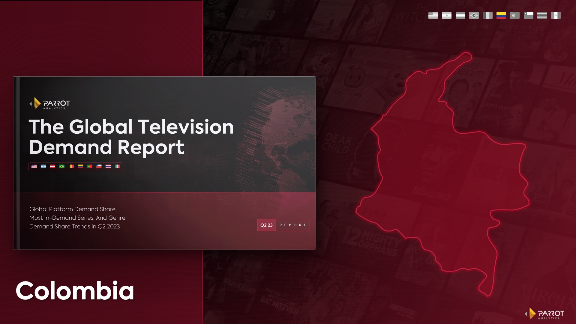 Colombia television and streaming market share analysis Q2 2023