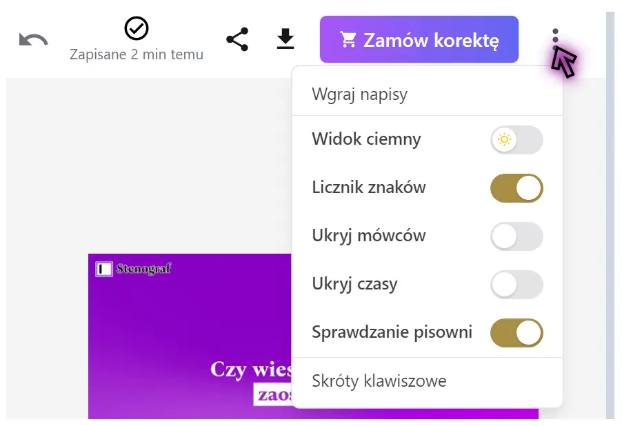 Edytor - menu dodatkowe.webp