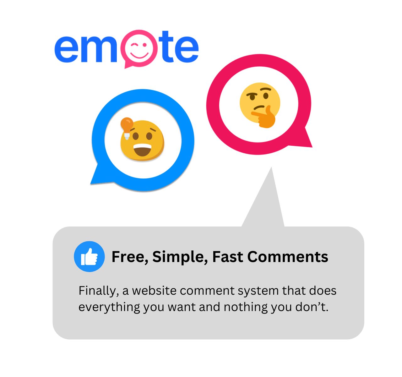 Emote Now Available: A Free Comments Section Built For SEO