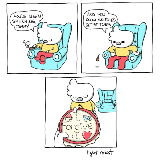 Panel 1: nullPanel 2: nullPanel 3: nullThis is the end of the comic.
