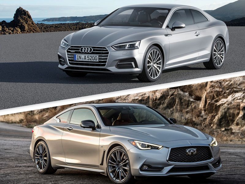 2019 Audi A5 Infiniti Q60 HERO ・  Photo by Infiniti / Audi