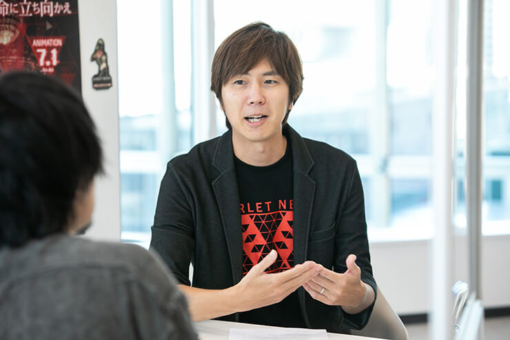 Scarlet Nexus producer, Keita Iizuka.