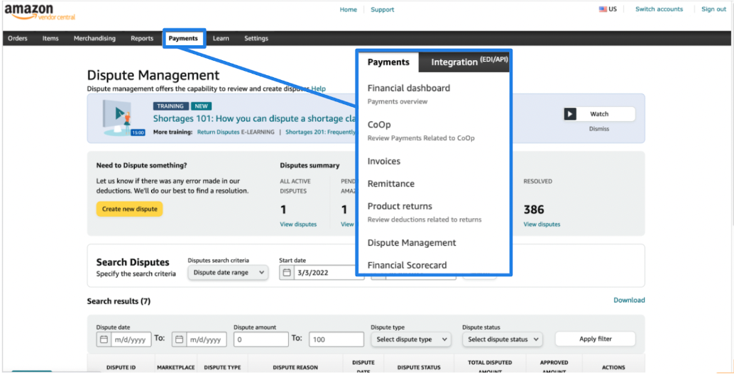 How to Dispute Amazon Shortage Deductions on Vendor Central SupplierWiki
