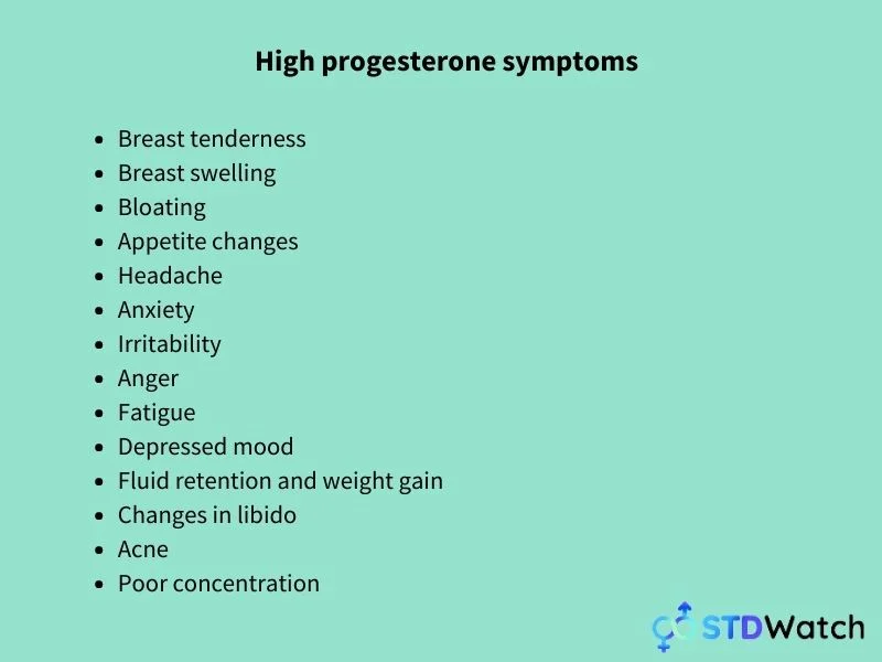 high-progesterone-symptoms