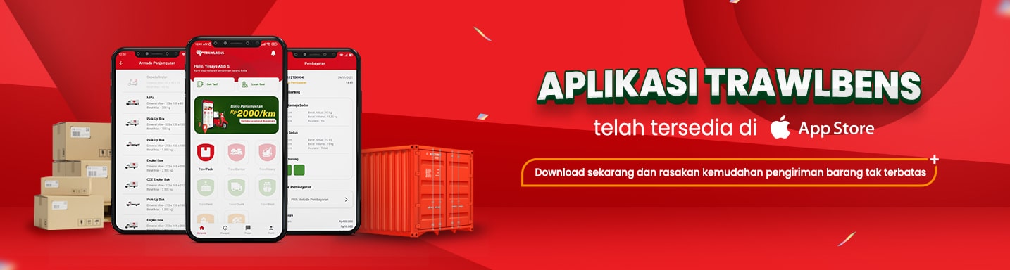 Tersedia di App store, Trawlbens: Aplikasi Logistik & Jasa Ekspedisi Terlengkap