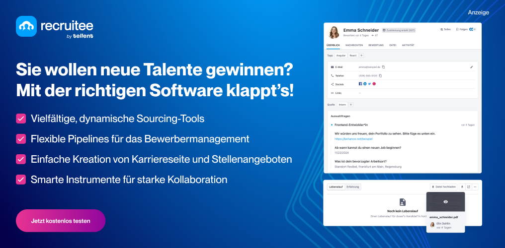 Mehr zu Recruitee erfahren