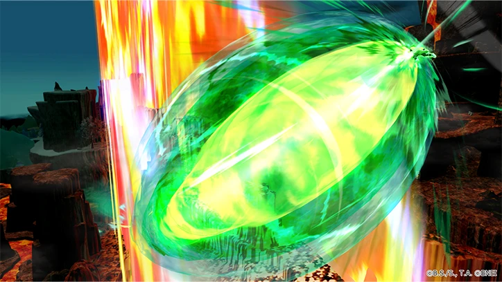 Screenshot of the Gigantic Roar Super Attack.