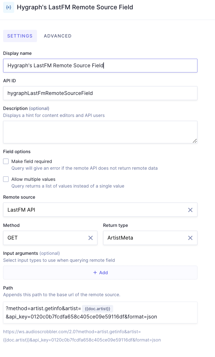 Hygraph FM: Building the artist content model