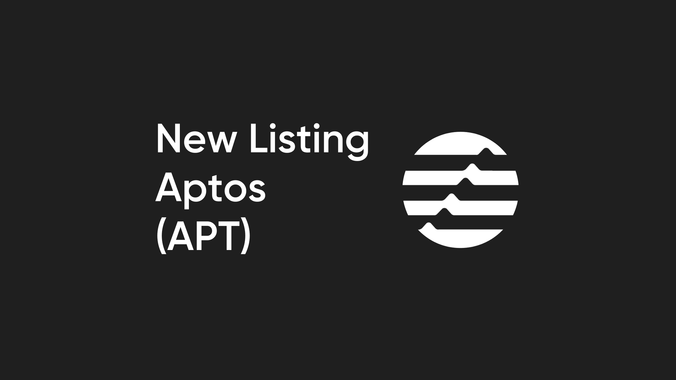 Bitvavo lists Aptos (APT)