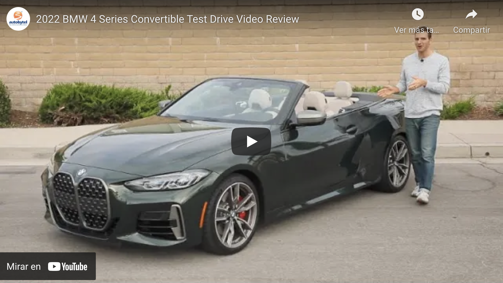 2022 BMW 4 Series Convertible Test Drive Video Review