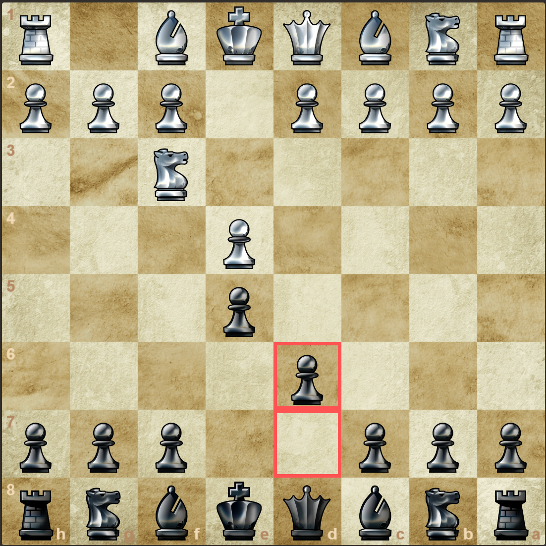 White E4 V Philidor Defence